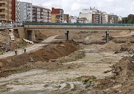 El barranco del Poyo cuatro meses después de la dana.