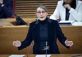 La portavoz del PPCV en política social, Elena Bastidas, durante una intervención.