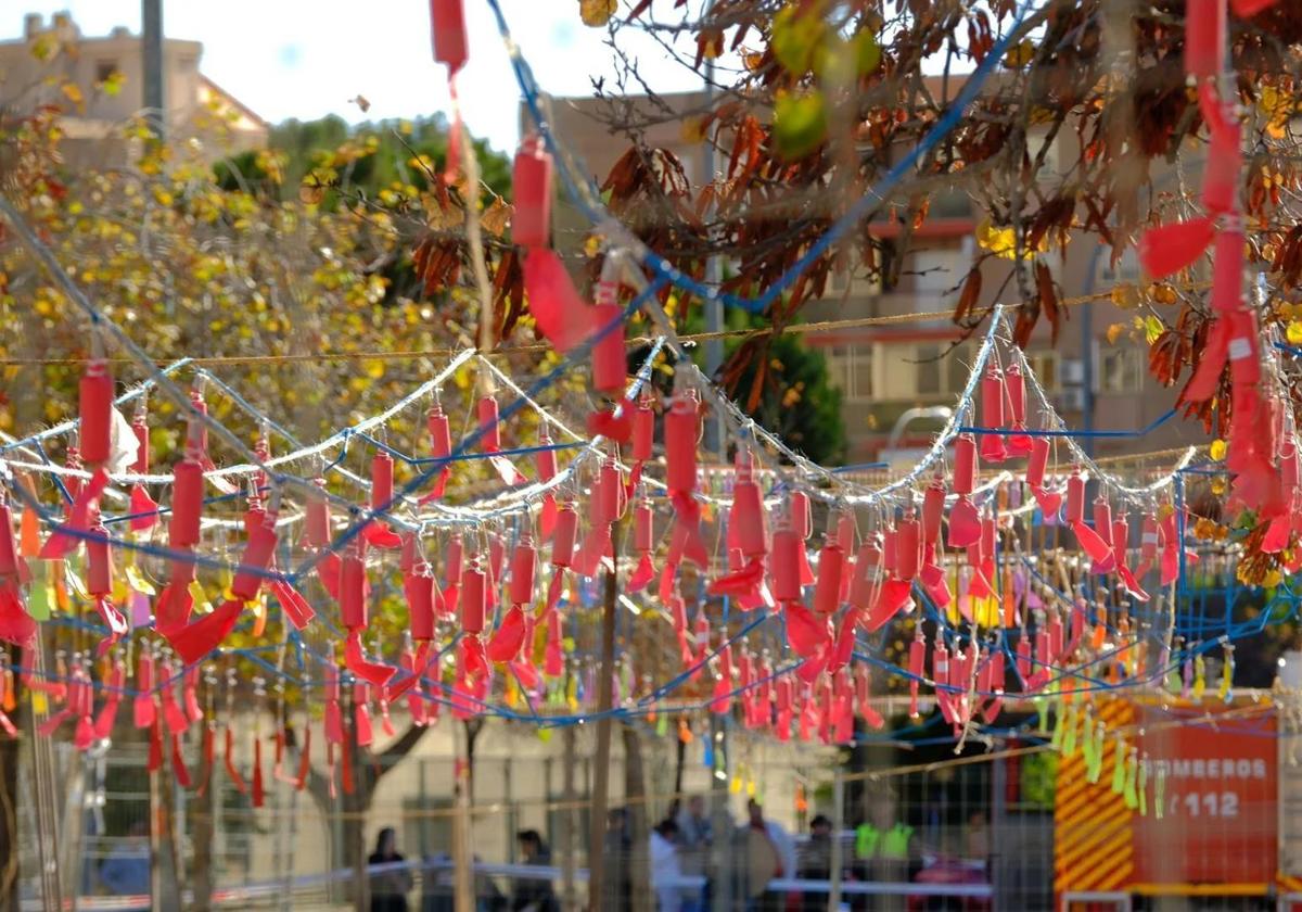 Mascletà de las Hogueras de Alicante.