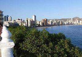 Imagen de la bahía de Benidorm