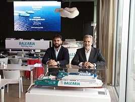 Guillermo Utor, vicepresidente y consejero de Baleària junto a su padre, Adolfo Utor.