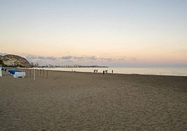 Playa del Postiguet de Alicante.
