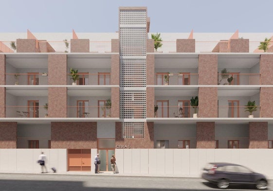 Así quedará la nueva promoción de vivienda pública en San Blas.