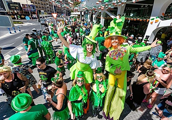 Imagen de archivo de la celebración de San Patricio en Benidorm