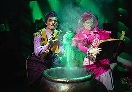 Escena de Hansel y Gretel.