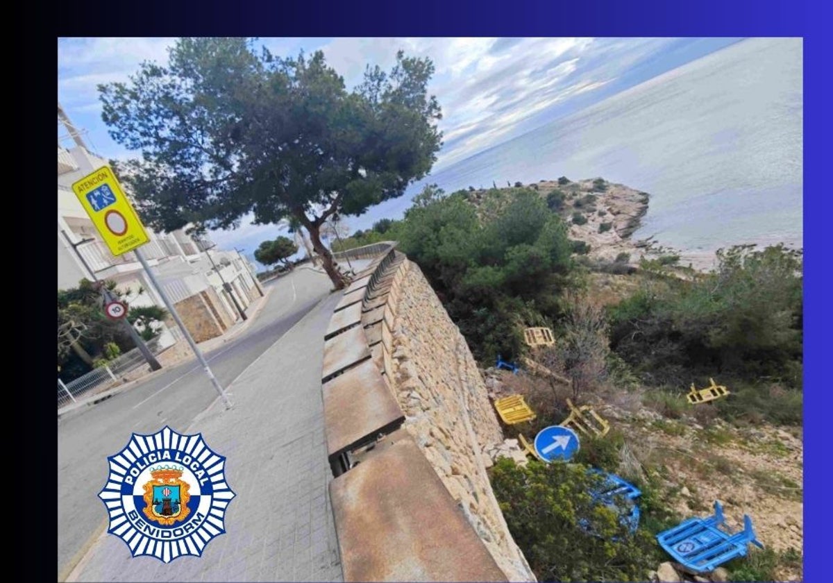Fined €3,400 for Vandalising Traffic Control Fence 25 Times in Benidorm