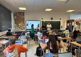 Un aula en un centro educativo de la Comunitat.