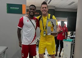 Calatayud, actual preparador de porteros de Guinea Ecuatorial.