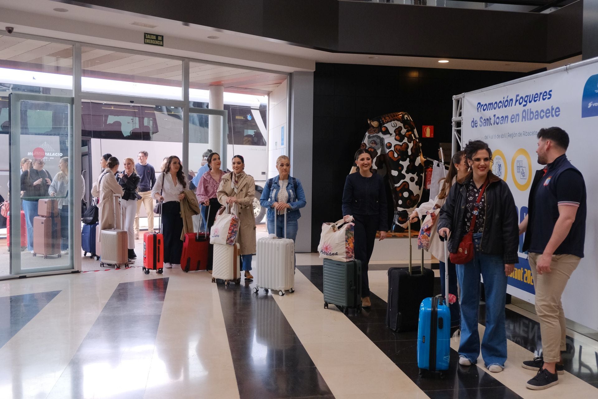 La ilusión abunda en las candidatas en su llegada a Albacete