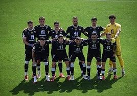 Imagen del once titular del Hércules este domingo en Antequera.