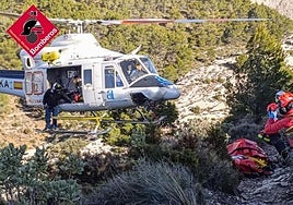 Rescate de montaña en una imagen de archivo.
