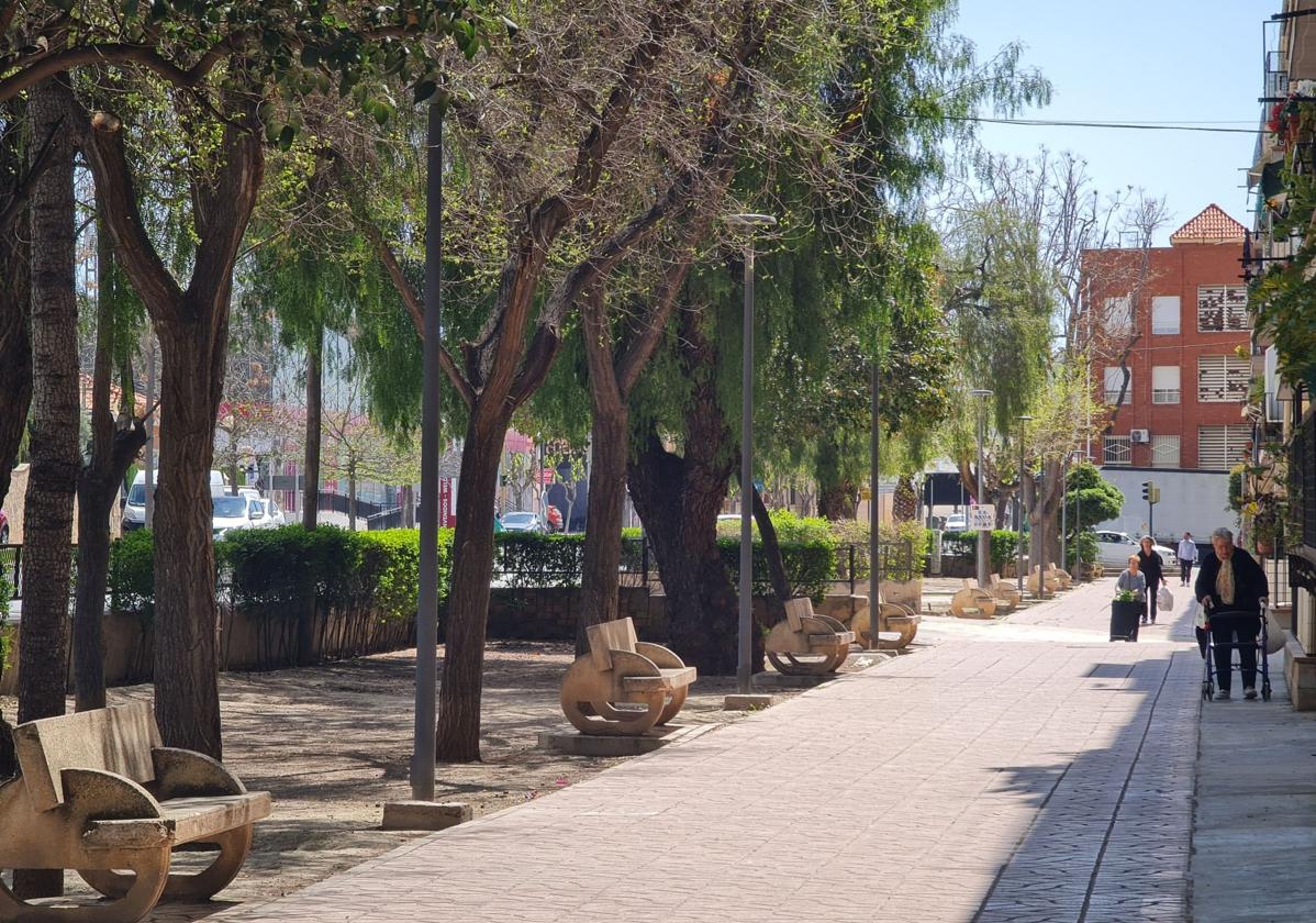 Elda remodelará el paseo ajardinado de San Francisco de Sales para convertirlo en un nuevo pulmón verde
