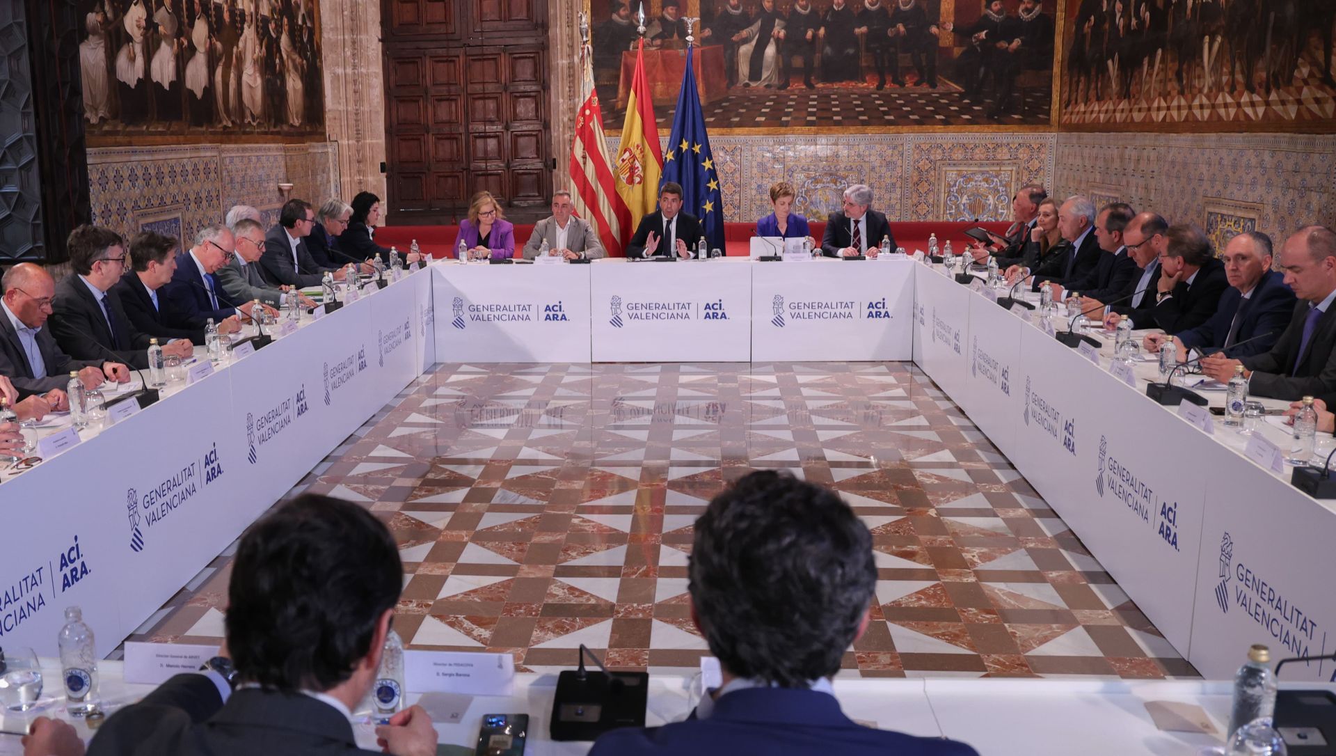 Generalitat, empresarios y sindicatos piden a la UE una «desescalada» del conflicto comercial para recuperar un «arancel cero»