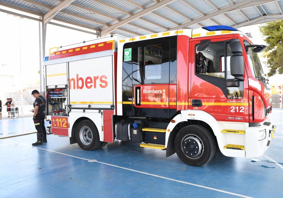 Fire truck in Alicante.