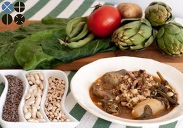 Platos con productos de la Vega Baja.