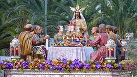 Paso de la Santa Cena de Alicante.
