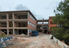 Obras en el IES Andreu Sempere de Alcoi.