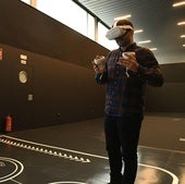 Espacio de realidad virtual y realidad aumentada del industrial lab.