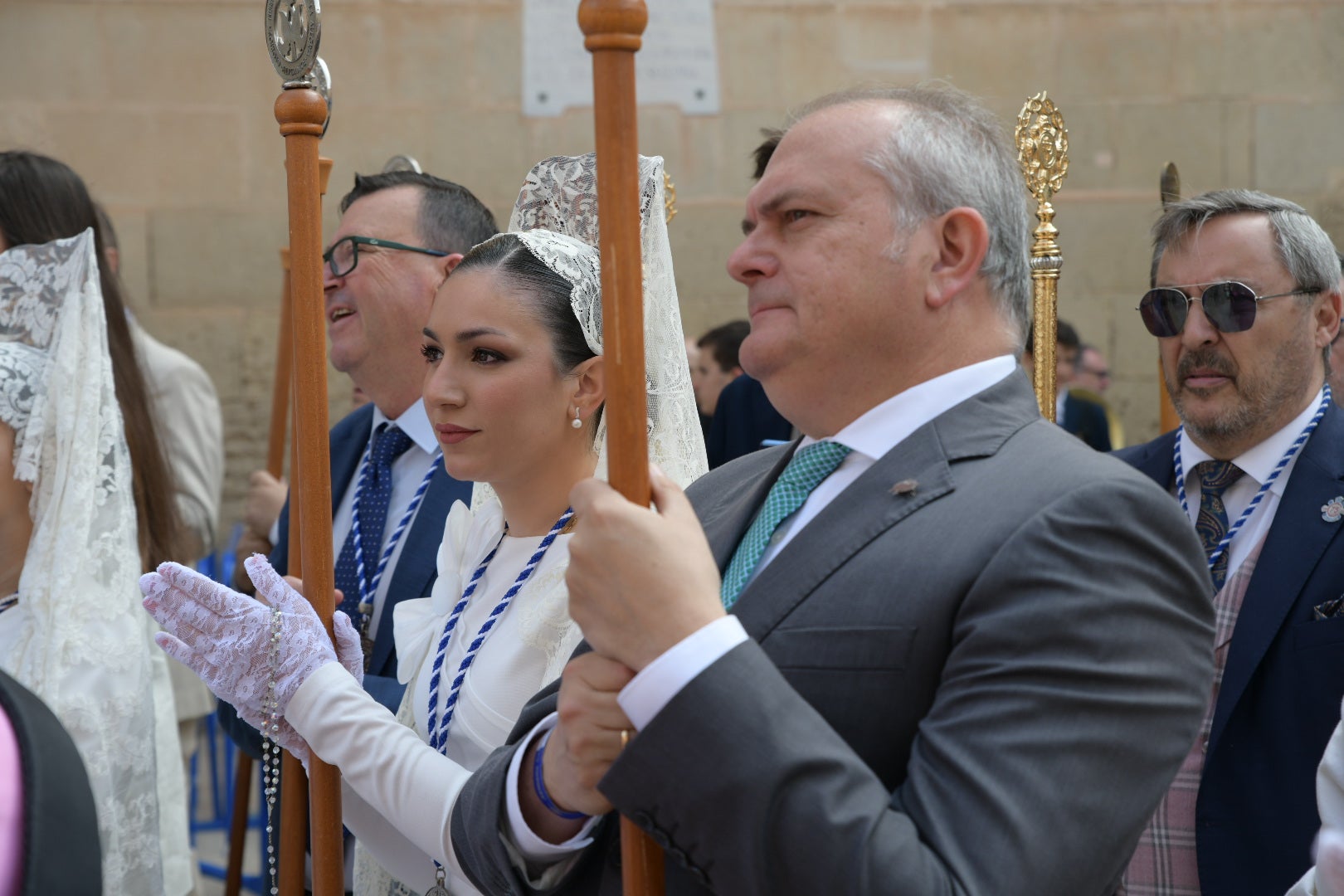 La Virgen de la Alegría y el Cristo Resucitado se encuentran en la plaza del Ayuntamiento de Alicante
