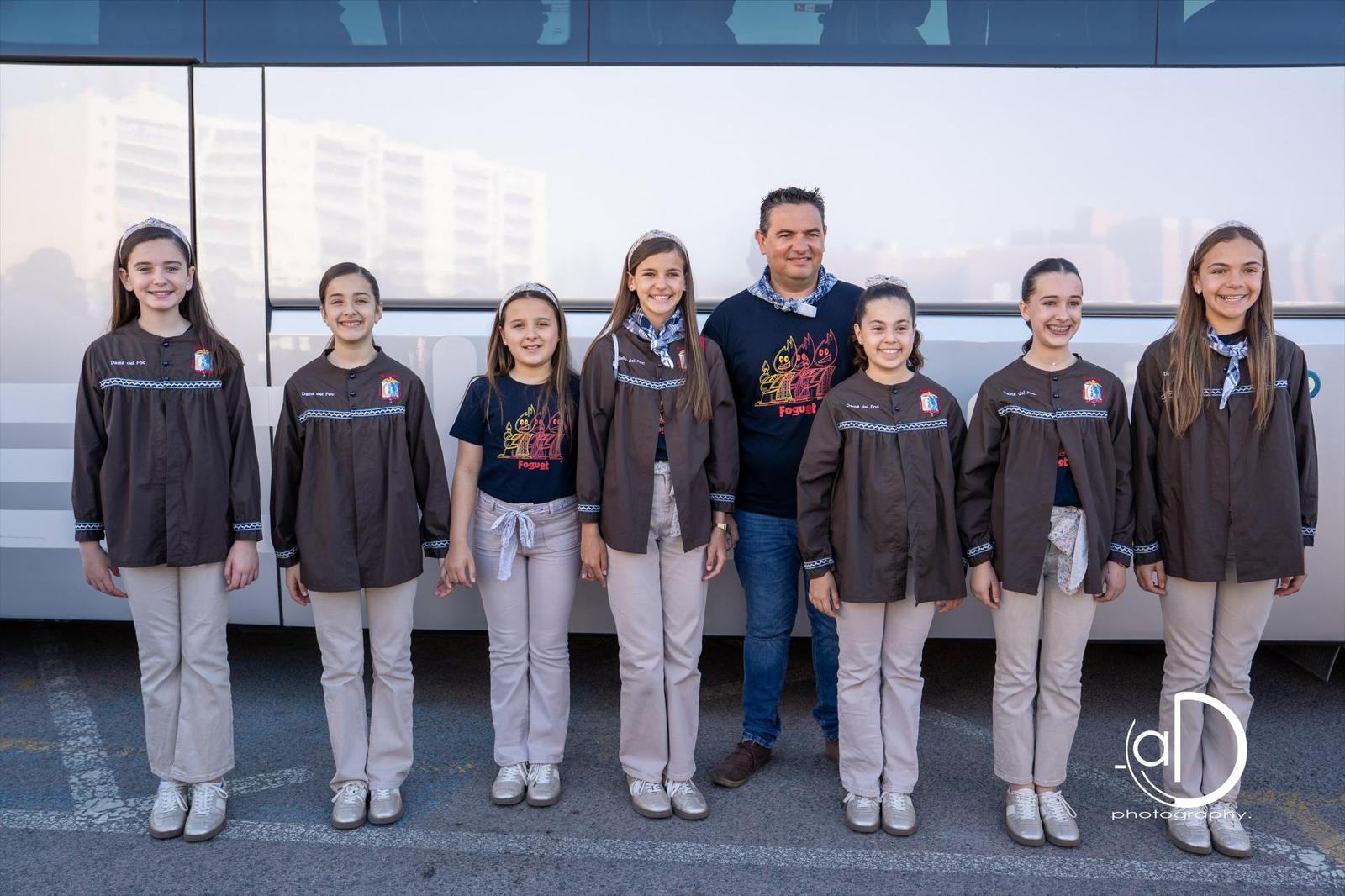 Las candidatas a bellea del foc infantil disfrutan de sus convivencias en Burriana