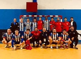 Primer equipo del Club Balonmano San Juan.