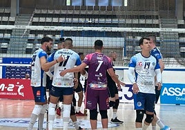 Imagen del Servigroup Playas de Benidorm en su choque ante el Arona