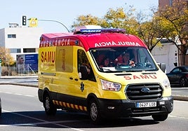 Una ambulancia SAMU.