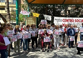 Concentración de los vecinos de Benalúa.