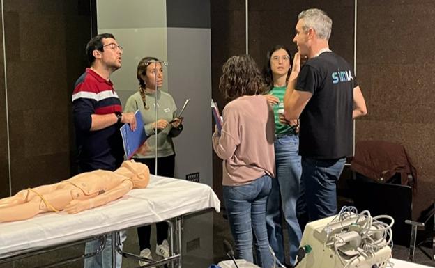 Training session to simulate emergency cases.