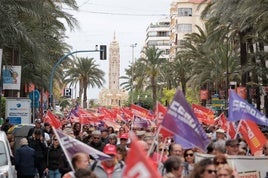 Manifestación del 1 de Mayo en Alicante el pasado año.