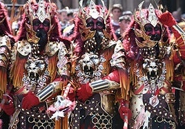 Escuadra especial de los Aragoneses en los festejos de 2024.