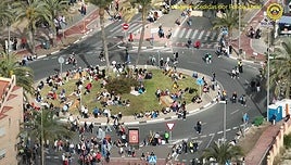 Imagen de la Santa Faz 2024 captada por un dron de la Policía Local de Sant Joan.