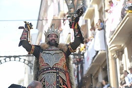 Momento de la entrega de llaves de la ciudad al Capitán Cristiano