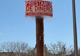 Uno de los carteles publicitarios puestos en Palma.
