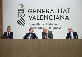 Acto de presentación de los datos este martes a cargo de la Conselleria de Educación.