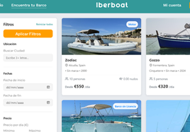 Captura de la plataforma Iberboat.
