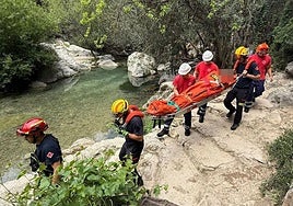 Rescate de la senderista.
