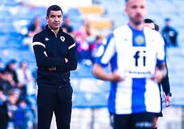 Rubén Torrecilla, durante un partido en el Rico Pérez.