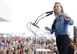 Sonia Castedo en el acto organizado por Francisco Camps este sábado en Valencia.