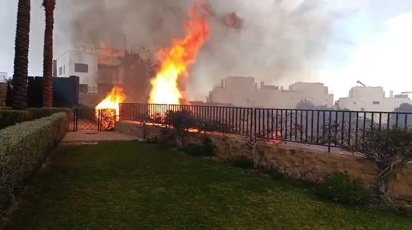 Imagen del incendio.