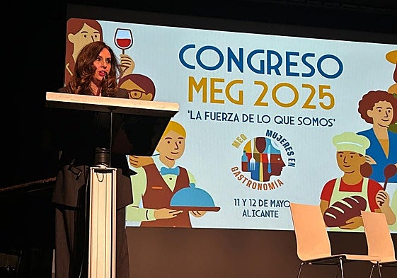 La concejal de Turismo, Ana Poquet, en el Congreso Mujeres en Gastronomía.