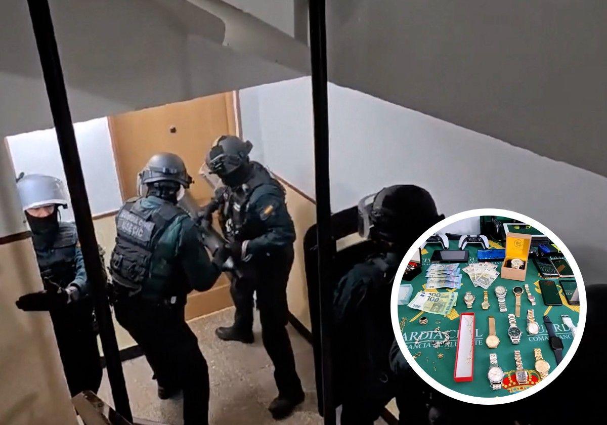 La Guardia Civil desarticula en Alicante una red a la que atribuye más de un centenar de robos en viviendas