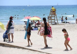 Playa del Postiguet de Alicante.