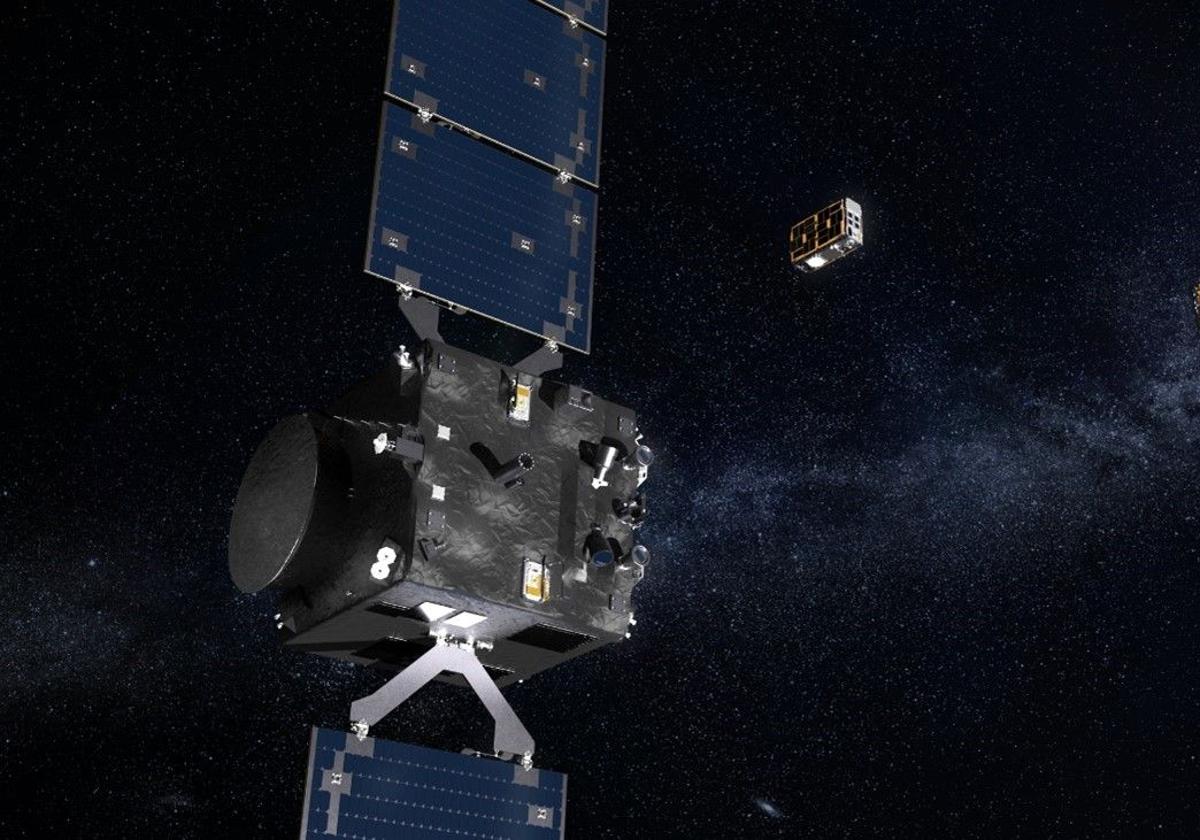 Render de los satélites.