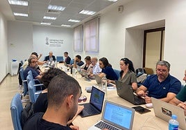 Mesa sectorial sobre plazas en Educación, en una imagen de archivo.