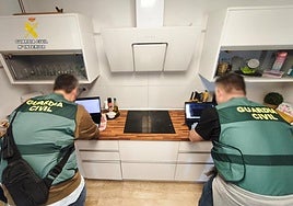 Operativo de la Guardia Civil.