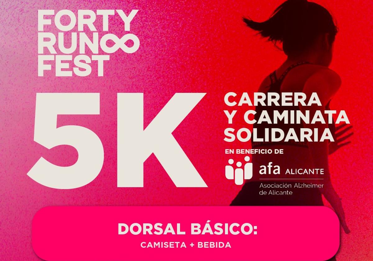 Cartel de la carrera solidaria.