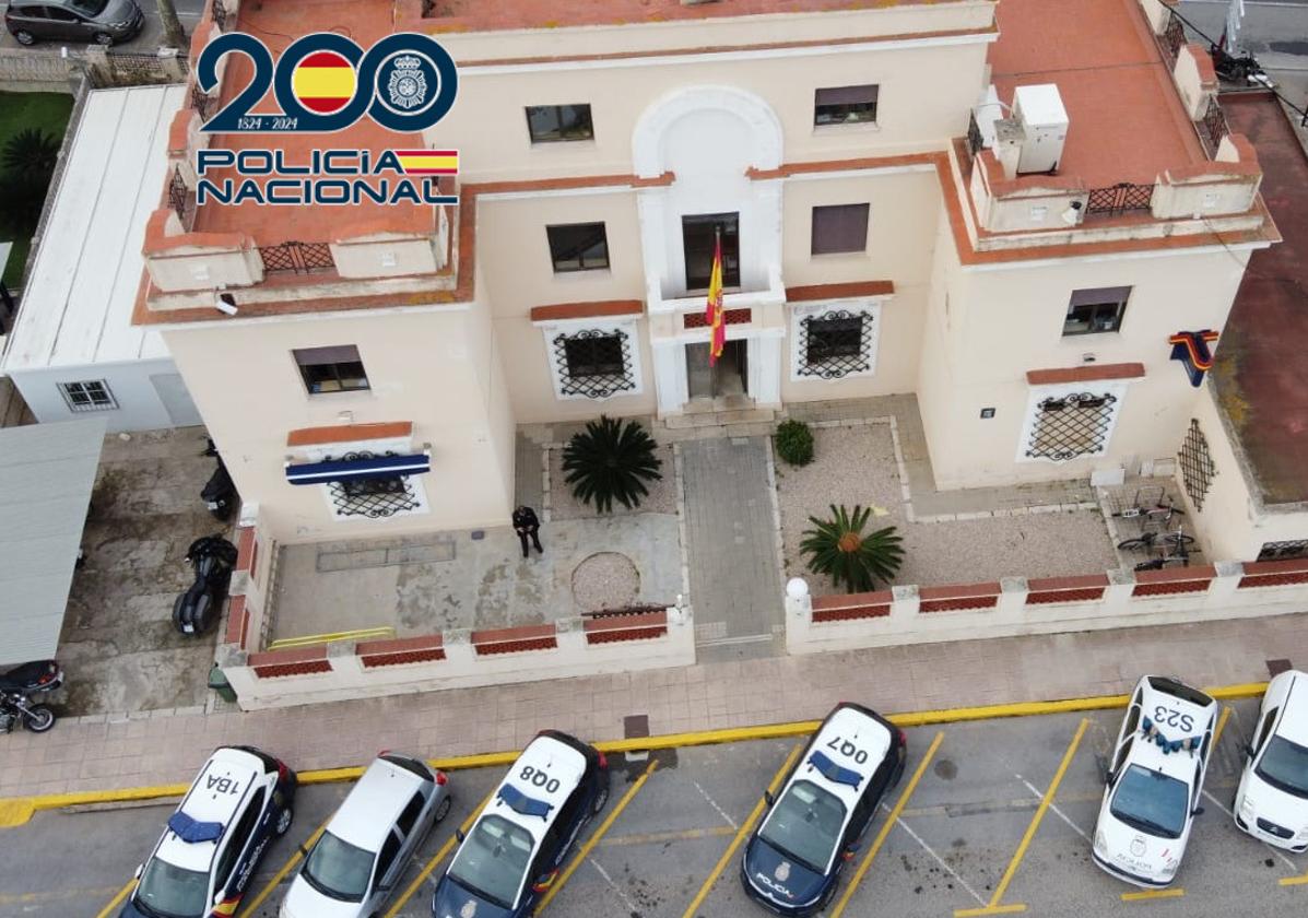 Aerial view of the Dénia Police Station.