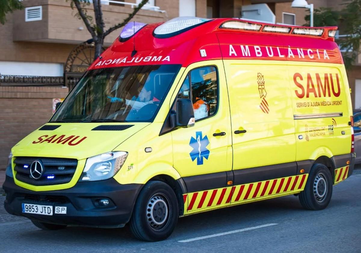 Una unidad del SAMU en Alicante.