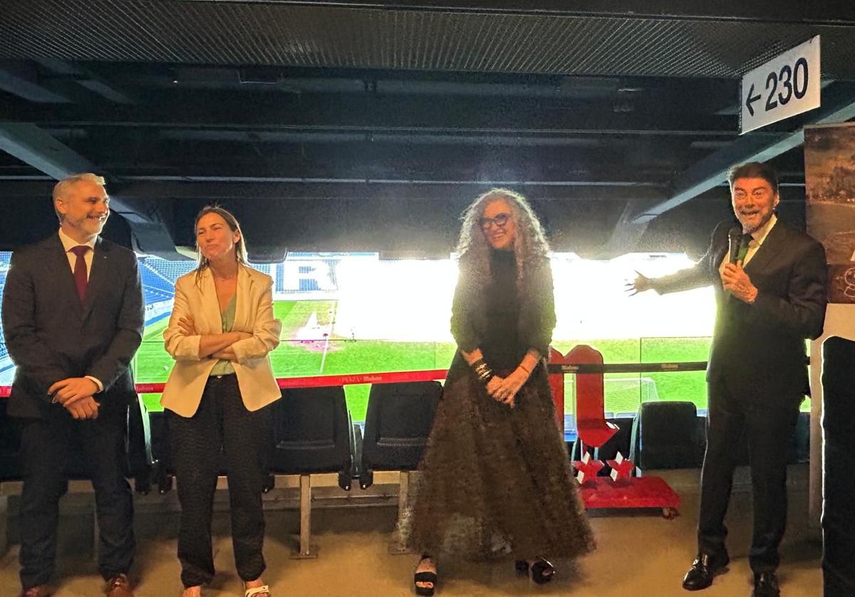 Presentación de los arroces de Alicante en el Santiago Bernabéu.